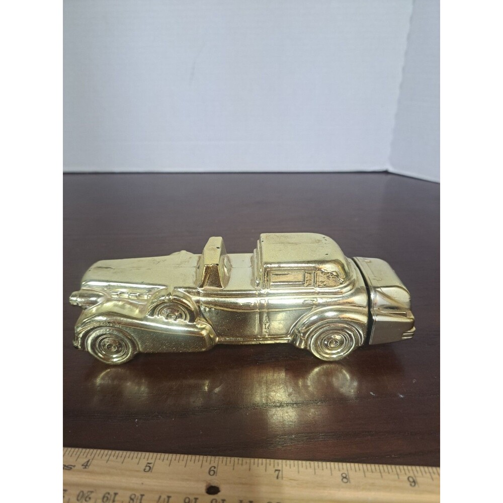 Vintage Solid Gold Cadillac Wild Country Avon Bottle - Empty